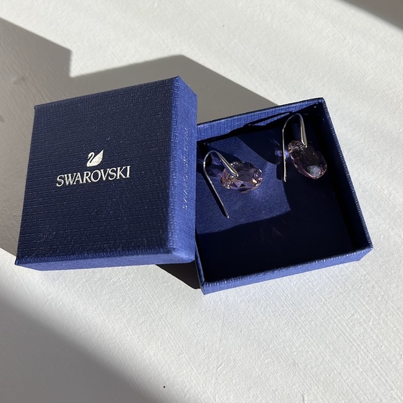 SWAROVSKI pink pendant earrings - Picture 8 of 9